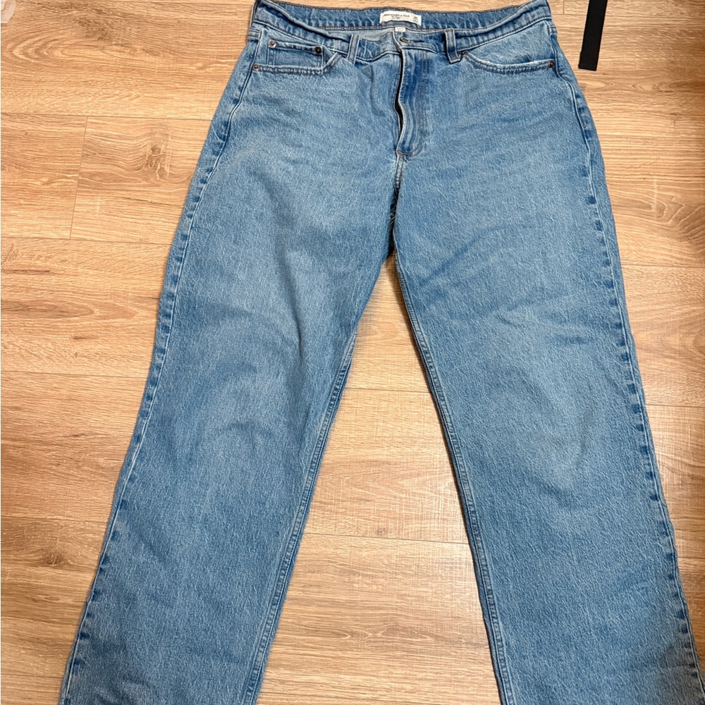 Abercrombie & Fitch Light Blue Denim curve love regular length size 30
